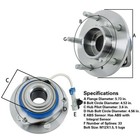 2   Front Wheel Hub   Bearing Assembly For Chevrolet Impala Pontiac Grand Prix
