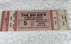 The Go-go s 1984 Unused Concert Ticket Belinda Carlisle Jane Wiedlin Ephemera