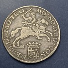1781 Netherlands Utrecht Province 1 2 Ducaton  Silver Coin Lion Horse Knight