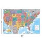 Map Of The United States Of America - Poster   Print  usa Map   size  36  X 24  