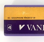 Vandoren Tenor Saxophone Reeds  Strength 4   open Box Of 8  Vtg Plastic Case