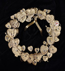 Vintage Petites Choses Brass Puffed Heart Wreath-10 11 Inches-from 80 s 90 s