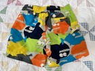 Carter s Boys 24m Chompy Fish Or Shark Graphic Print Swim Shorts Elastic Waist