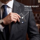Premium Men s Slim Carbon Fiber Wallet  Rfid Blocking  Money Clip  Men Gift
