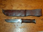 Egw Knife Military Wwii Fighting Survival Leather Sheath Combat Hunting Waterman