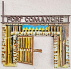Marx Fort Comanche 1958-64 Playset Lot Cowboys Indians Totem Tin Litho Bldgs