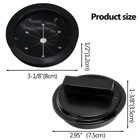 Hordion 3 Inch Garbage Disposal Splash Guard And Kitchen Sink Stopper Black