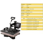 8 In 1 T-shirt Heat Press Machine 15 x15  Transfer Sublimation Mug Hat Plate