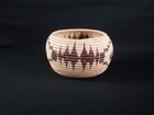 A Nice Washoe Polychrome Basket  Native American Indian  Circa  1915