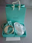 Tiffany Sterling Silver   New   Baby Rattle  moon    Pouch  Box  Bag