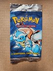 Lot Of 2 Pokemon Base Set   Neo Revelation Pack Wrappers Empty Opened Blastoise