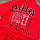Vintage 90s Single Stitch Ncaa Ohio State T Shirt Fruit Of The Loom Xl Red