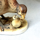 Vintage Andrea By Sadek Ring-necked Pheasant Brown Porcelain Bird Figurine Japan