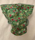 Female Dog Puppy Pet Diaper Washable Pants Sanitary Underwear Green Flowers  S m