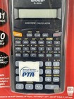 New Old Stock - Sharp El-501wb-bk 131 Function   10 Digit Scientific Calculator