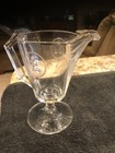 Rare Antique Richards   Hartley Flint Glass Creamer Cameo Medallion Pattern