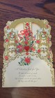 1961 Hallmark Valentine Card W  Large Red Honeycomb - Nice Die Cuts   