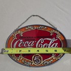 Coca Cola 5   Oval Hanging Sign Small Embossed Vintage Style Decor