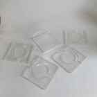 Circa 1970  Set Of 4 Vintage Lucite Coasters W  Holder  Acrylic Barware