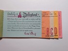 Disneyland Vintage 1962 Adult Train Station Admission Ticket Book Disney 