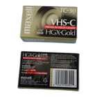 Lot Of 2 Maxell Hgx-gold Tc-30 Vhs-c Camcorder Tapes 30 Min New