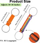 2pc Adjustable Luggage Connector Straps Elastic Suitcase Bag Bungee Travel Belt