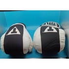 Title Boxing Gel World Bag Gloves - Black white Leather - 16oz - Men   s Size M