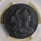1802 Draped Bust Cent Penny 1c S-227 Pcgs Vf25bn Very Fine Brown Eac