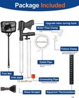 Qzq Aquarium Gravel Cleaner Vacuum Kit  Water Changer  Thermometer  Fish Net