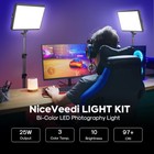 2-pack Photography Lighting Kit  25w Led Video Light Kit