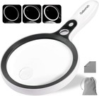 Large Magnifying Glass With 37 Led Light  10x 20x 45x Handheld Illuminated Li   