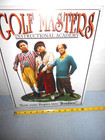Vintage 3 Stooges Golf Masters Advertising Sign Tin Metal Tacker 12x16 In -x 151