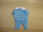 Vintage 12  Baby Doll Clothes Blue Footed Sleeper Teddy Bear Tiny Tears Dy Dee