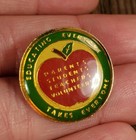 Vintage Educating Everyone Takes Everyone Teacher Apple Enamel Lapel Hat Pin