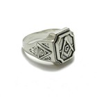Genuine Sterling Silver Men s Masonic Ring Hallmarked Solid 925 Handmade