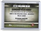 2017 Topps Walking Dead Season 6 Josh Mcdermitt As Eugene Porter Relic Card