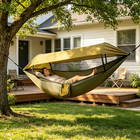 Portable Camping Hammock Tent With Mosquito Net And Canopy For 1-2person 550lbs