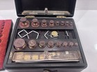 Vintage Ohaus Brass Pharmacy   Apothecary Weight Set In Original Box 