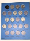 1938 - 1961 P D S Jefferson 5 Cent Nickel Collection Whitman  qty 37 Coins 