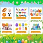 Goaus Easter Egg Fillers Party Favors For Kids  220 Pcs Small Toys Prizes Bul   
