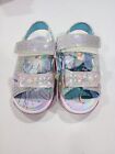 New Disney Frozen Toddler Adventure Ankle Strap Light Up Sandals Blue