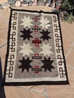 Antique Navajo Rug  Blanket  Weaving  Valero Stars  Ex  Cond  1920 s