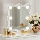 Lighted Makeup Mirror  Hollywood Vanity Mirror With Lights 360   Adjustability
