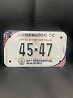 60th Inauguration Uspp Motorcycle Tag Washington  Dc 45-47   President Trump