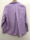Grayson Frank   Eileen The Hero Button Up Shirt Blouse 4 Resort Office Purple