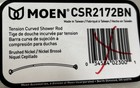 Moen Csr2172bn 57  - 60  Adjustable Tension Curved Shower Rod - Brushed Nickel