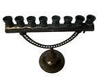 Hanukkah Chanukah Menorah Silver 935 Miniature 58 Grams Made In Israel Judaica