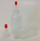20 Pack Of 2oz  60ml  Plastic Boston Round Squeeze Bottles With Yorker Caps