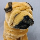 Dakin Shar Pei Plush Dog 1987 Stuffed Animal 13in Wrinkles Realistic Sitting Pup