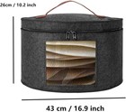 Hat Box Wide Brims Hat Carrier Case Foldable Travel Cap Boxes Clothing Storage
